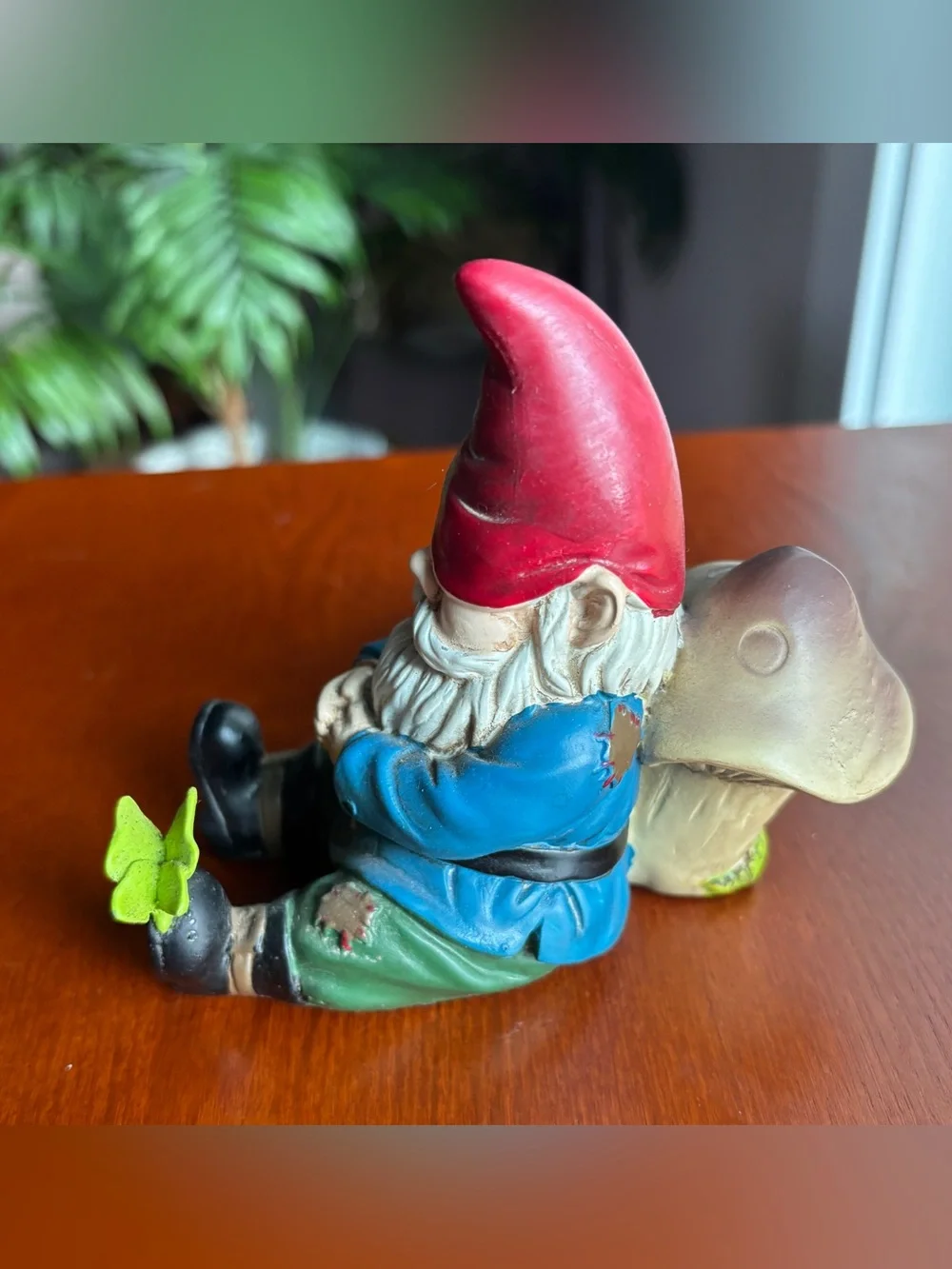 PartyLite Gnome Candle Holder Glass